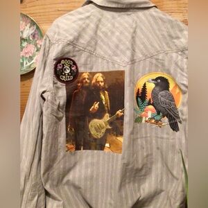 NEW! Upcycled Black Crowes Robinson Bros. Shirt